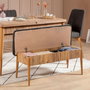 Hanah Home Vina 1053 Juego de Comedor Extensible Pino Atlántico y Antracita